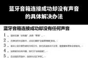 苹果音响蓝牙不连接怎么办？如何排查连接问题？