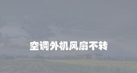 空调风扇不转的原因及解决方法（常见因素导致空调风扇停转）