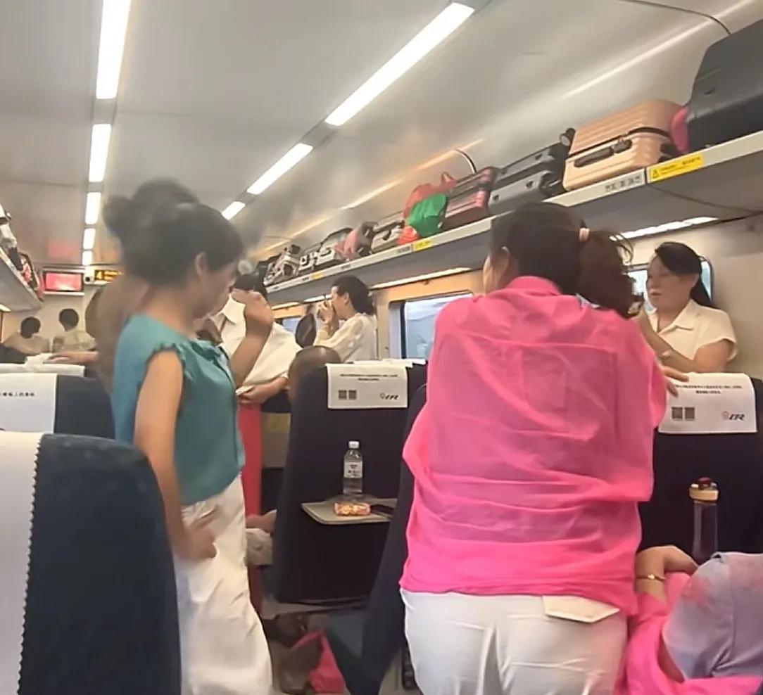 多名大妈高铁上跳舞喧哗，列车员多次阻止无果！12306回应