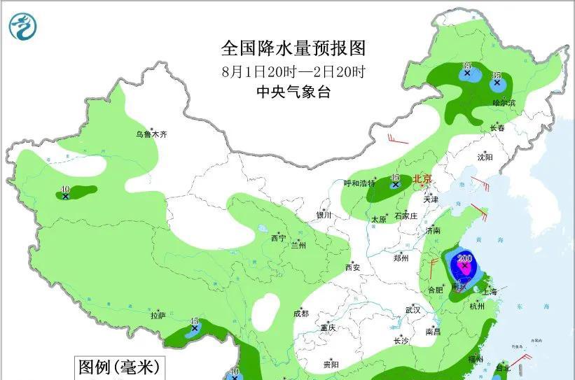 新一轮强降雨范围锁定！今天夜间至8月2日天气预报，暴雨分布如下