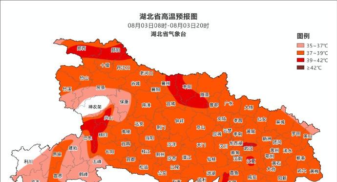 湖北省！明天8月3号，新一轮强降雨中心已定，雷暴大风分布如下！