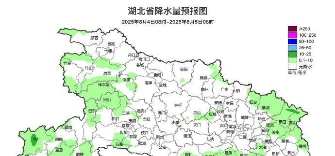湖北省！明天8月3号，新一轮强降雨中心已定，雷暴大风分布如下！