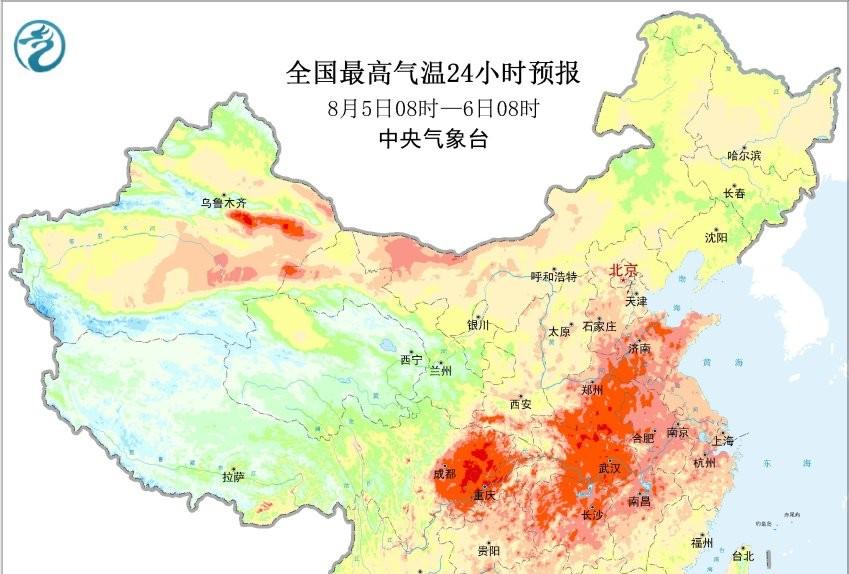 河北省！今天8月5号，新一轮强降雨中心已定，大雨暴雨分布如下！