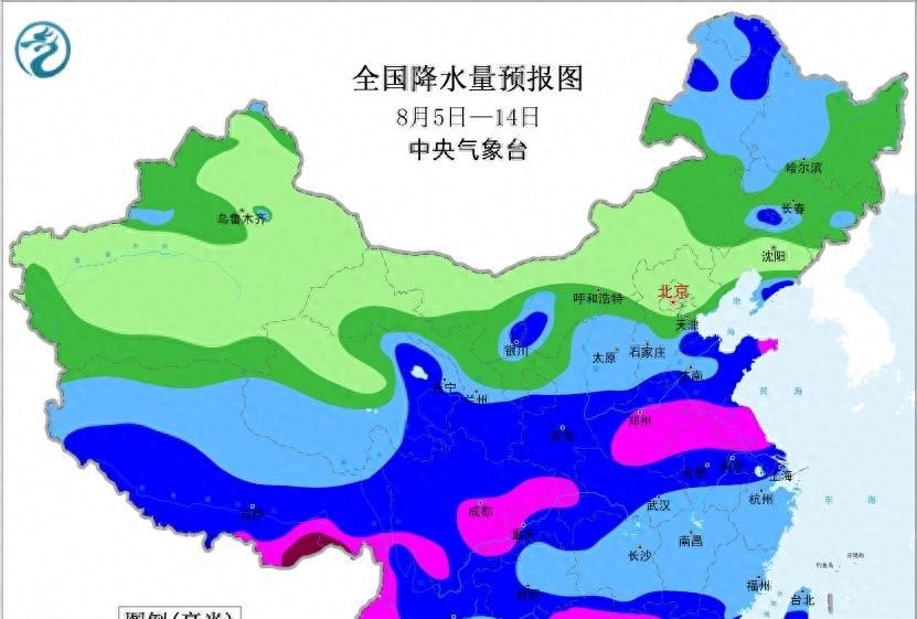 河北省！今天8月5号，新一轮强降雨中心已定，大雨暴雨分布如下！