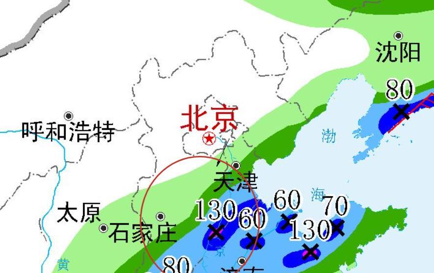 河北省！今天8月5号，新一轮强降雨中心已定，大雨暴雨分布如下！