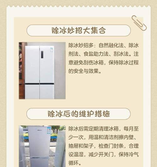 轻松除冰，延长冰箱寿命（学会正确除冰方法，保持冰箱高效运转）
