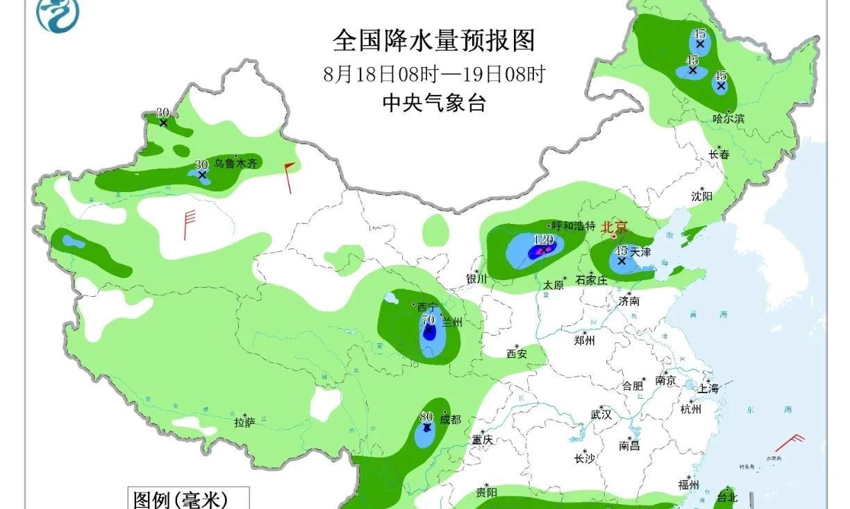 河北！中雨转大雨！局部暴雨！未来三天天气预报！