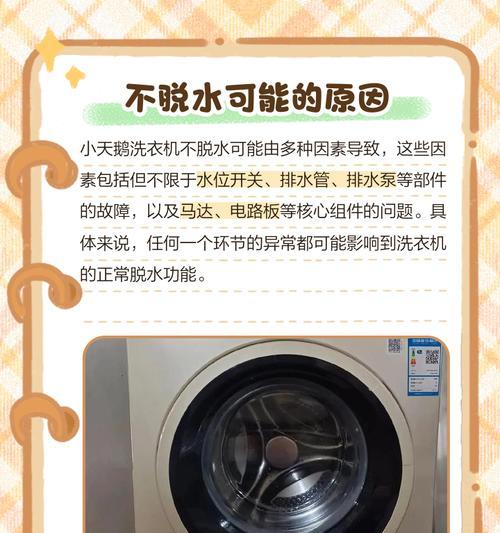 小天鹅波轮洗衣机排水故障解决方法（排水问题困扰）