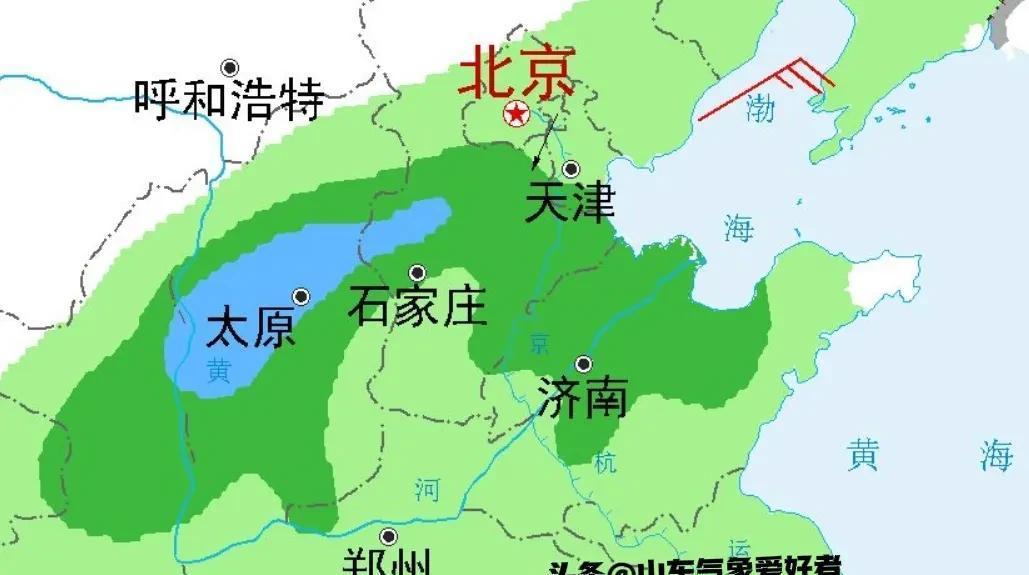 22日起山东降雨偏多，月底冷槽制造冷空气降温，暴雨再次来袭！