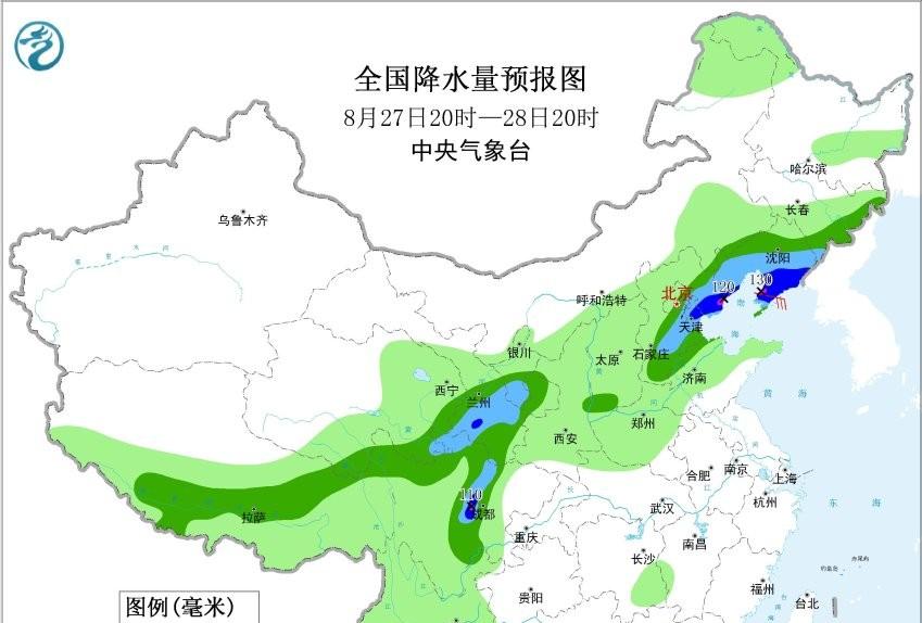 河北！本轮降雨中心已确定，明天8月28号天气预报，重点分布如下