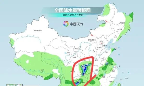 冷空气持续东移，新一轮降雨无缝衔接，明天7号大雨暴雨分布如下