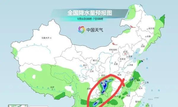 冷空气持续东移，新一轮降雨无缝衔接，明天7号大雨暴雨分布如下