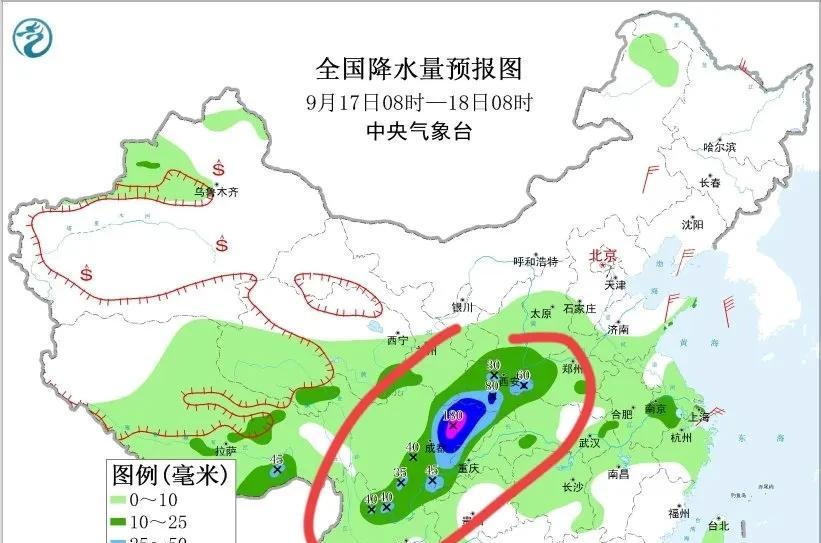 新一轮强冷空气+暴雨来袭，16-18日出门请留意雨水和大风